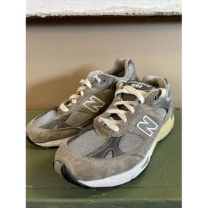 New Balance 991 USA W991GR Gray Suede Running Shoes Lace Up Women’s Size 8 USA